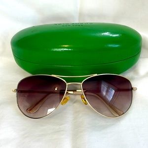 Kate spade Ally 2 sunglasses in gold
